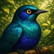 Greater Blue-eared Starling