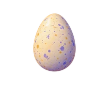 The egg with its first crack