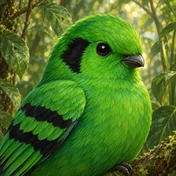 Green Broadbill