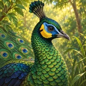Green Peafowl