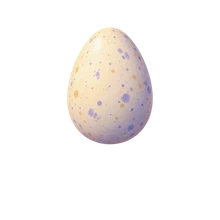 A speckled egg